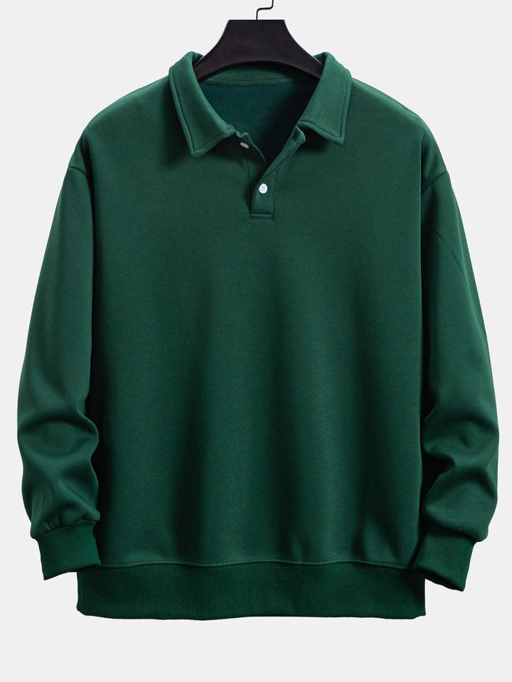 Men's Jumper Dress Code Cotton Polo in Dark Green