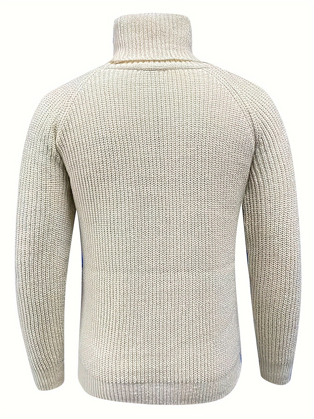 Mens Jumper Roll Neck Autumn Knit (3)