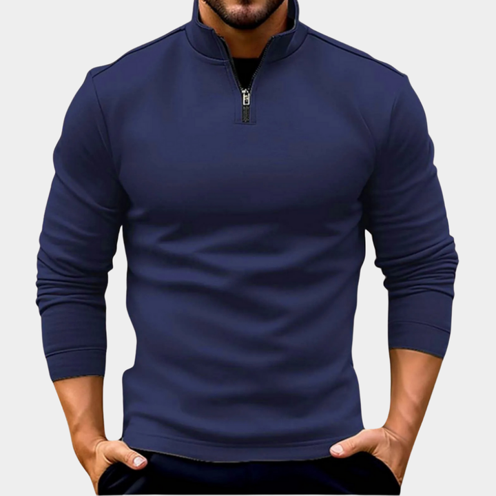 Men's Lightweight Jumper for Casual Layering in Navy