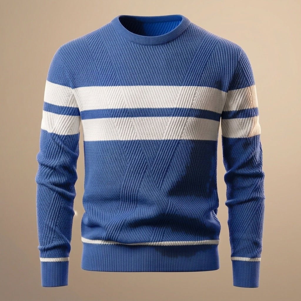 Men's Textured Stripe Jumper Dress for Everyday in Sky Blue