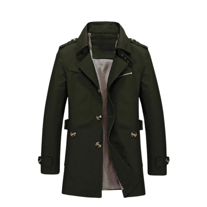 Men's Windproof Outdoor Autumn Coat in Green
