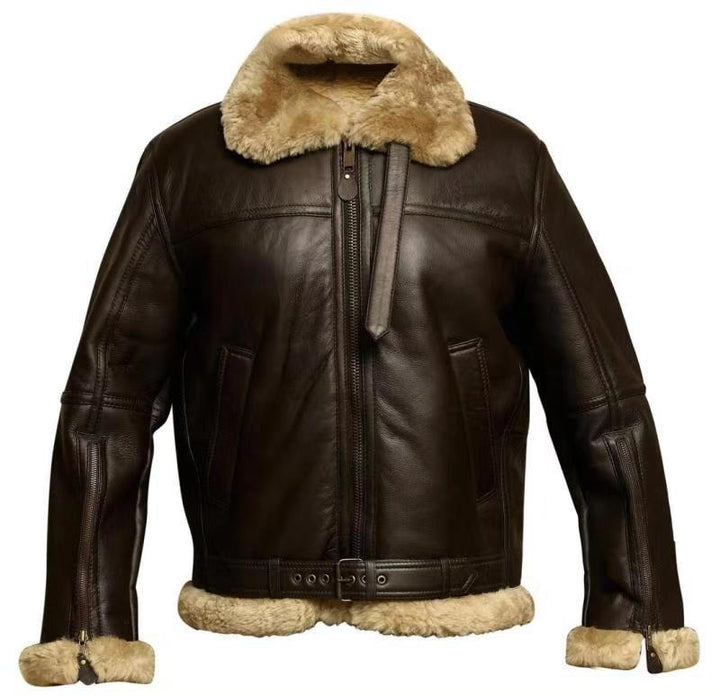 Men's Winter Jacket Classic Aviator Design (5)