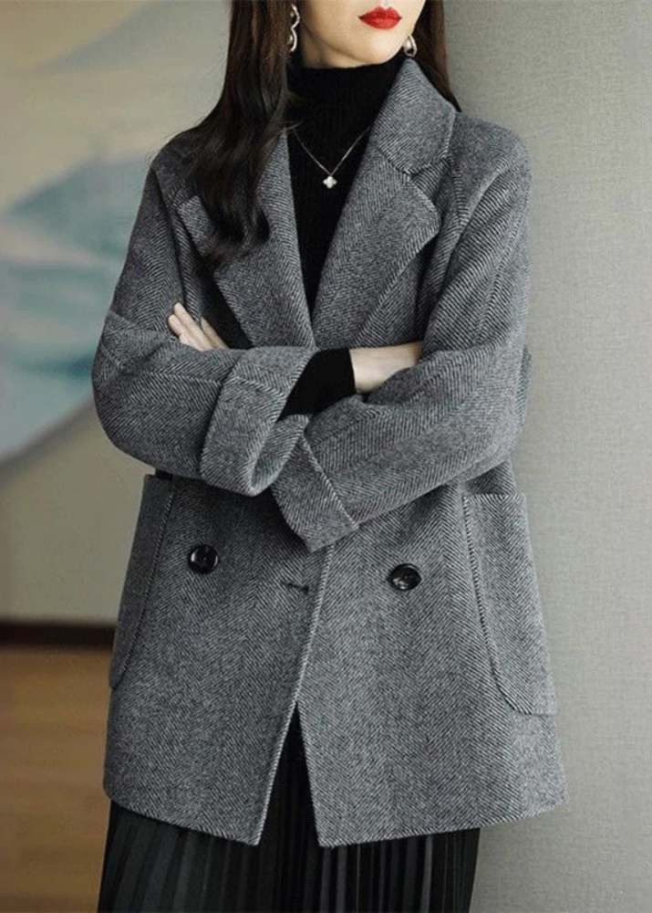 Oversized Belted Women's Coat for Autumn (8)