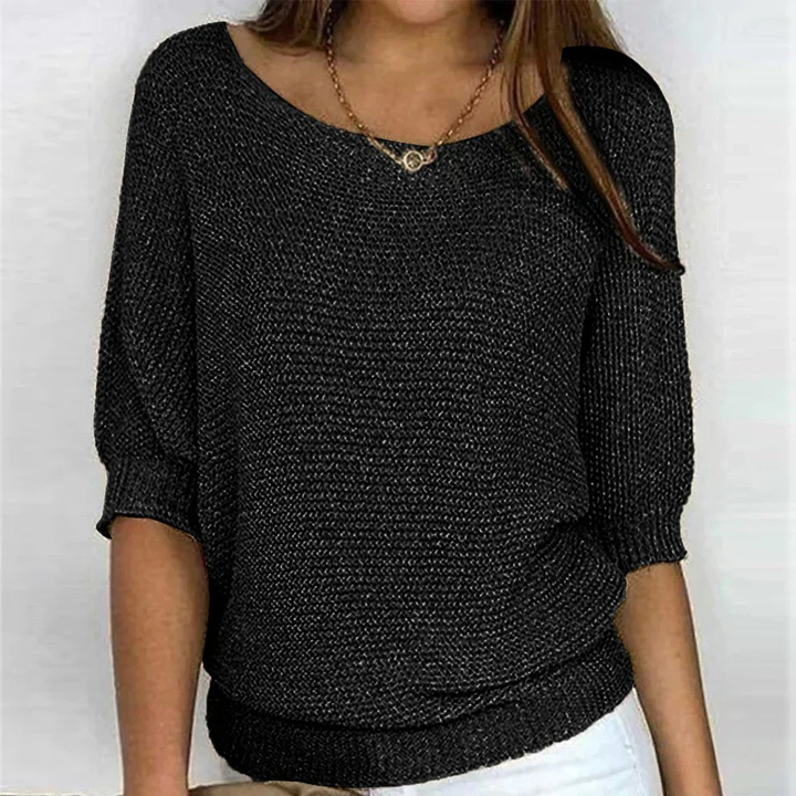 Przytulny Pullover Codzienny w kolorze Czarny