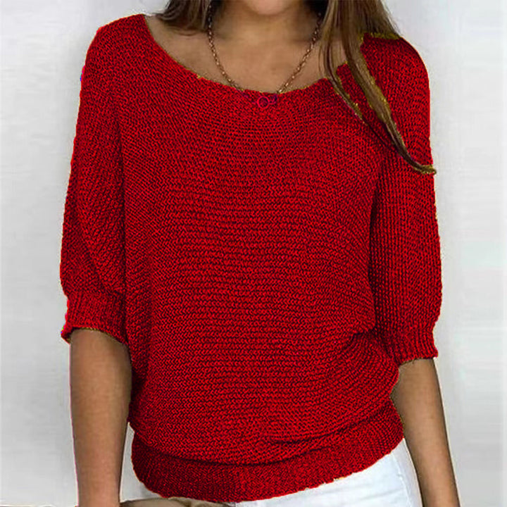 Przytulny Pullover Codzienny w kolorze Czerwony
