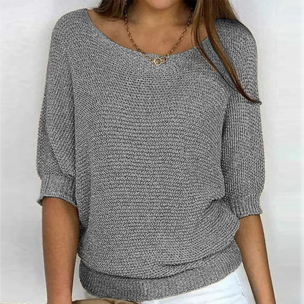 Przytulny Pullover Codzienny w kolorze Szary