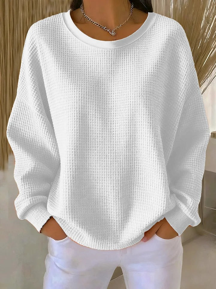 Rozkoszny Pullover w kolorze Biały