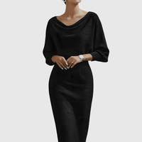Claire | Women's Knitted Midi Sweater Dress for Autumn