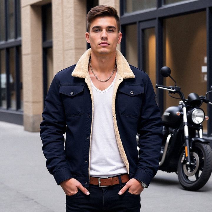 Sherpa-Lined Men's Winter Jacket for Cold Days (5)