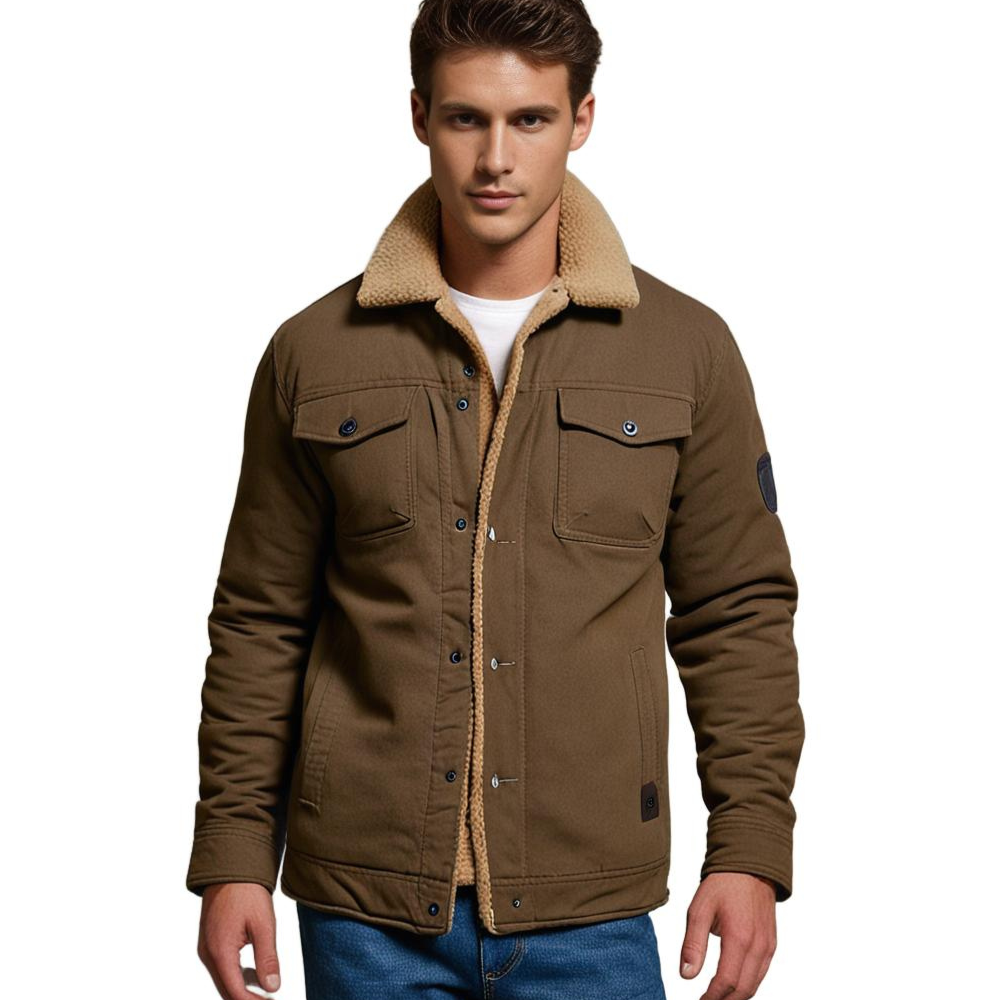 Sherpa-Lined Men's Winter Jacket for Cold Days (9)