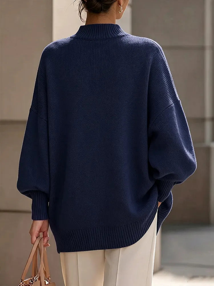 Smart Casual Jumper Dress for Office Wear (2)
