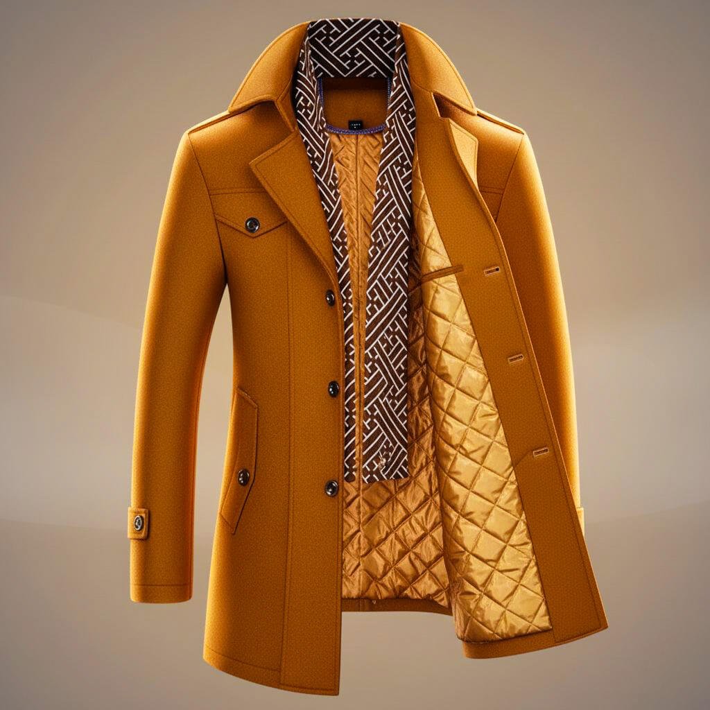 Tailored Women's Trench Coat in Wool (7)