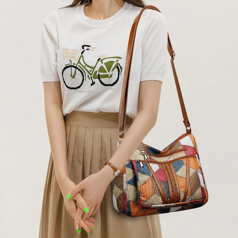Versatile Multicolor Mosaic Bags for Women (3)
