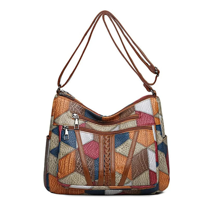 Versatile Multicolor Mosaic Bags for Women in Multicolour