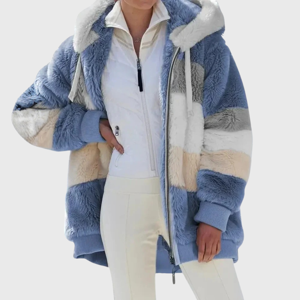 Warm Women's Coats Fleece Puffer Jacket for Autumn (2)