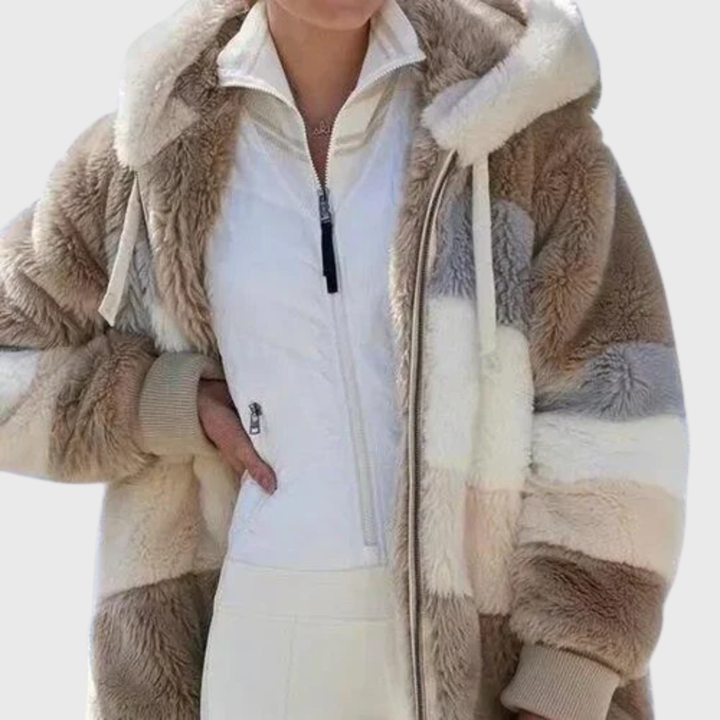 Warm Women's Coats Fleece Puffer Jacket for Autumn (5)
