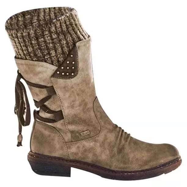 Waterproof Women's Boots Mid-Calf for Autumn (7)