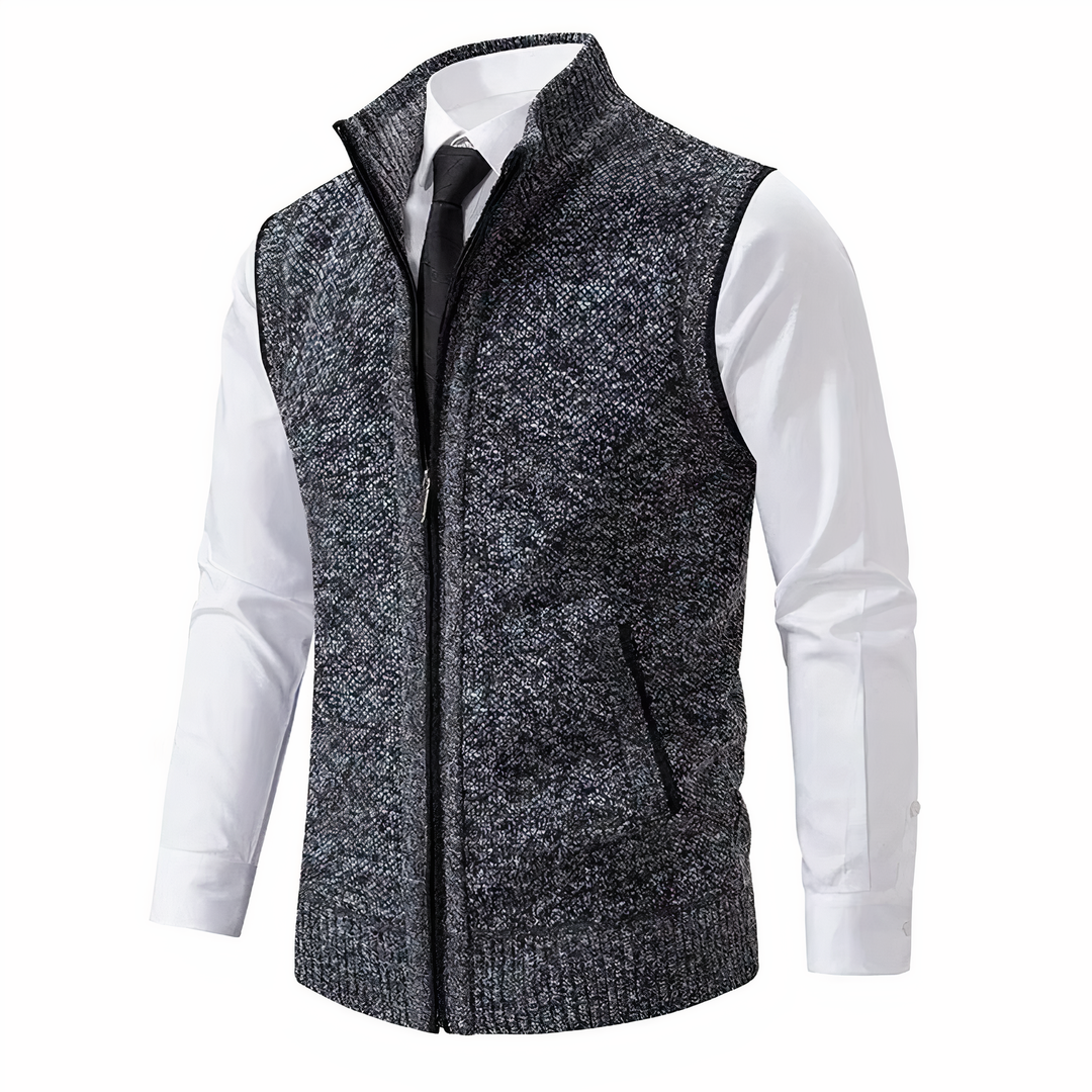 Winter Dresses for Women Fleece Sleeveless Vest in Dark Grey