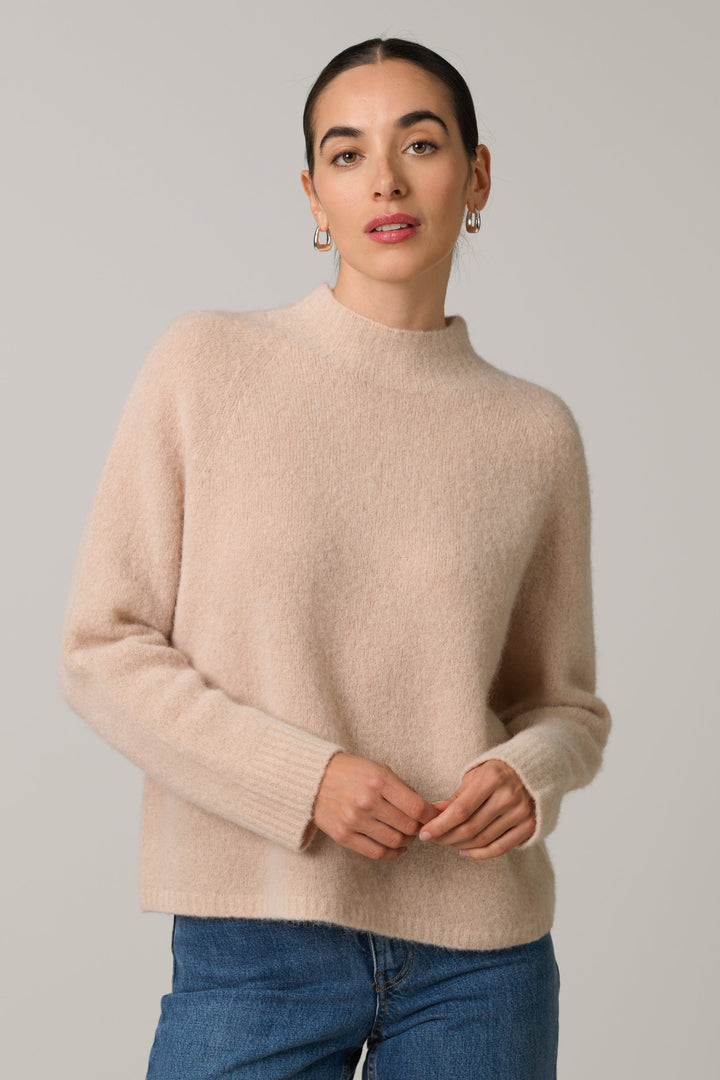 Women's Alpaca Jumper Dress for Casual Days in Beige