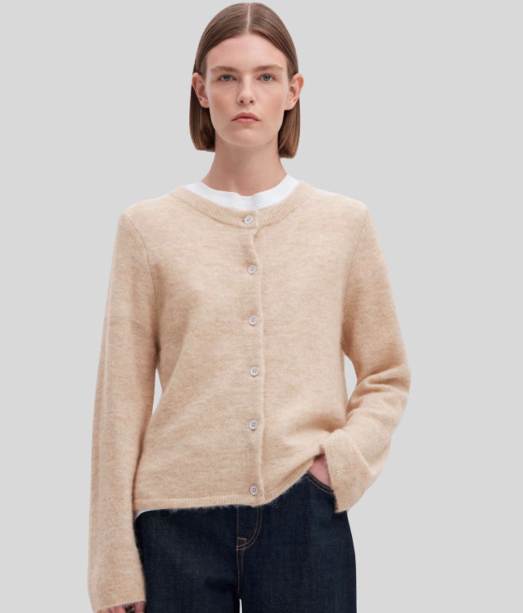 Women's Alpaca Wool Button Jumper