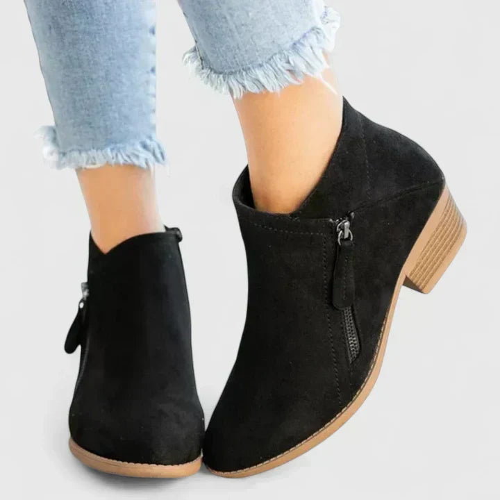 Women's Ankle Boots with Comfortable Everyday Support in Black