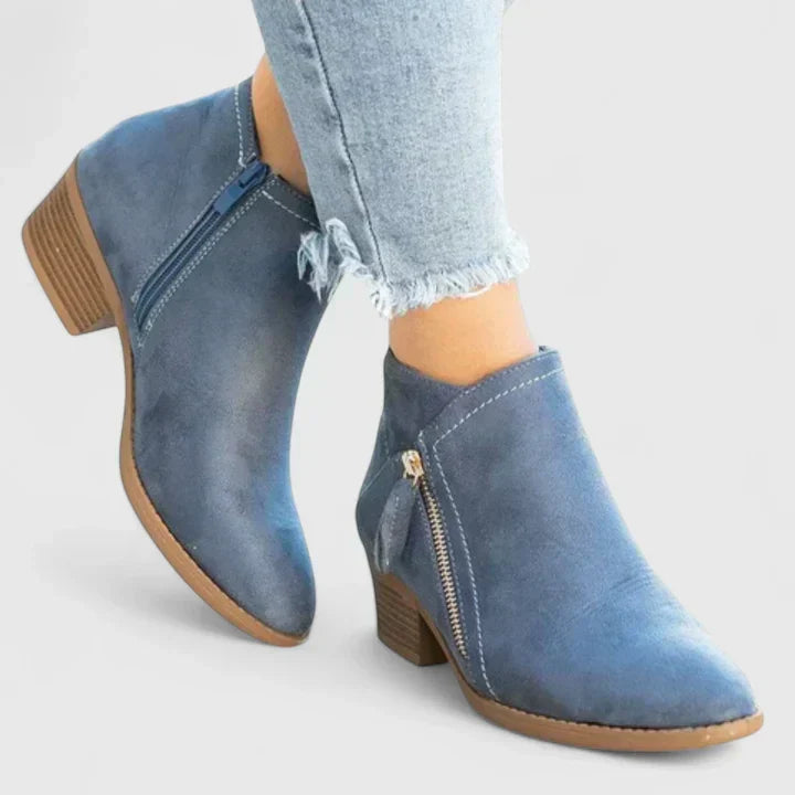 Women's Ankle Boots with Comfortable Everyday Support in Blue