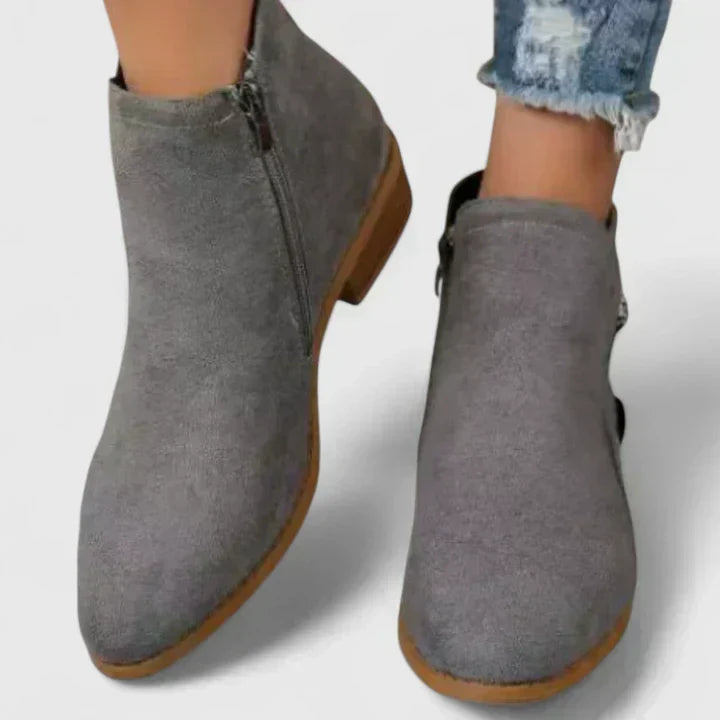 Women's Ankle Boots with Comfortable Everyday Support in Grey