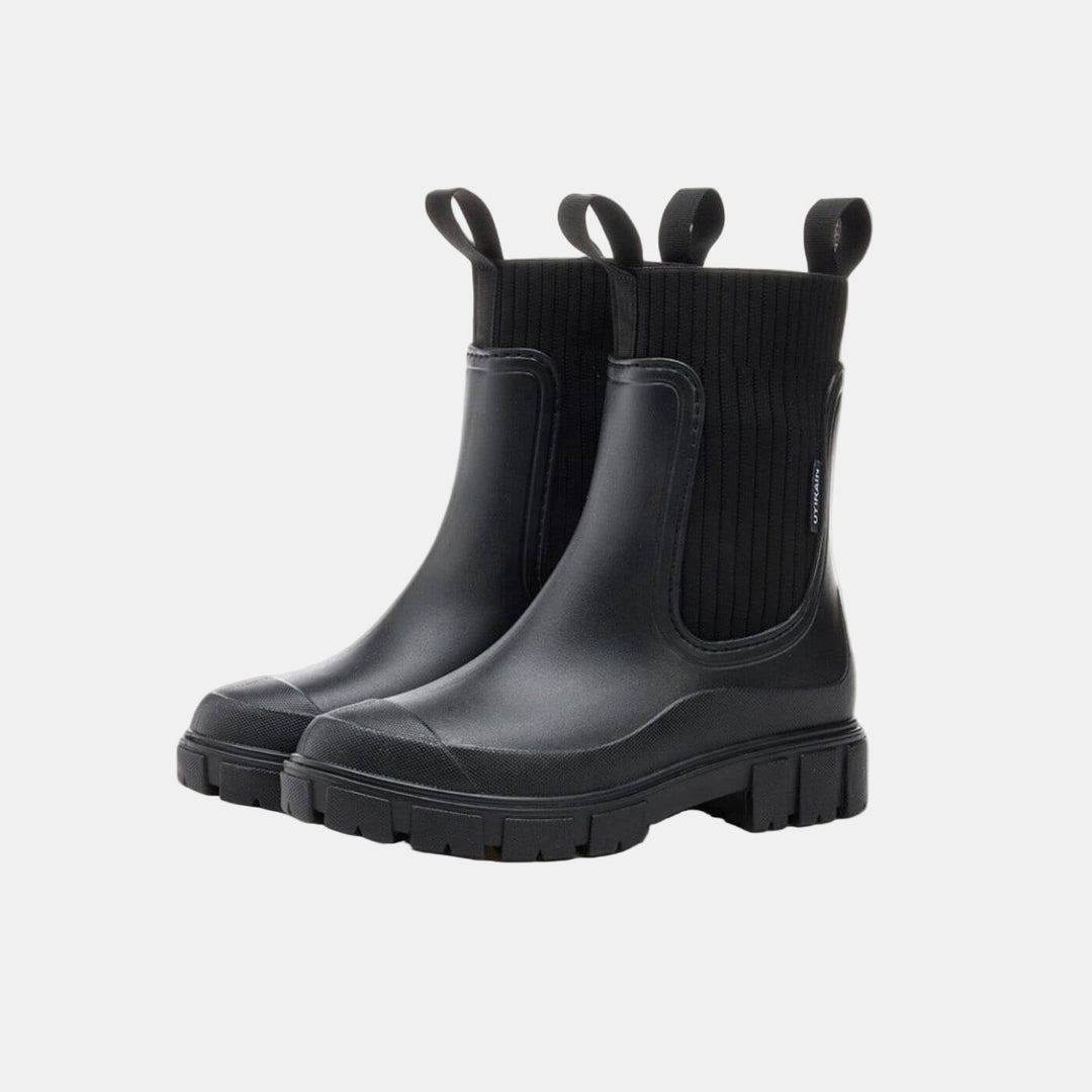 Women's Ankle Boots with Waterproof Non-Slip Soles in Black