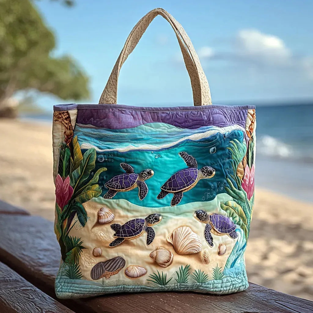 Women's Artistic Ocean Tote for Everyday Carry in Multicolour