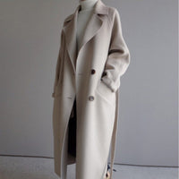 Ava | Women's Autumn Coat, Cashmere Blend Longline