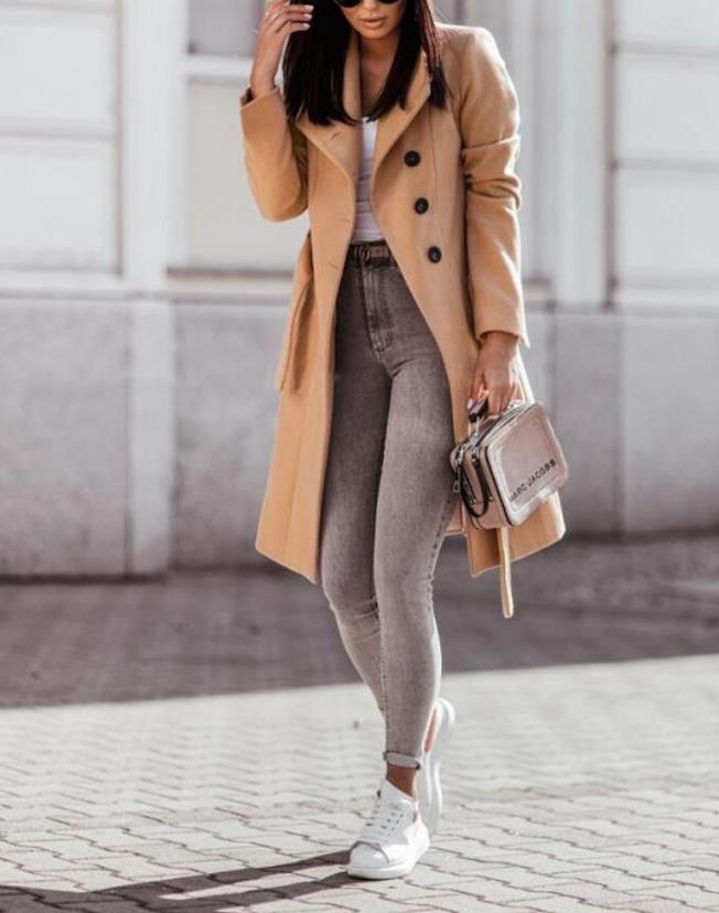 Women's Autumn Coat with Trench Style (6)