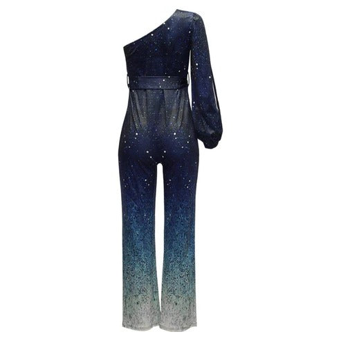 Women's Baggy Jeans-Style Sequin Jumpsuit (4)