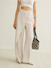 Maya | Women's Baggy Jeans with Wide-Leg Asymmetric Wrap