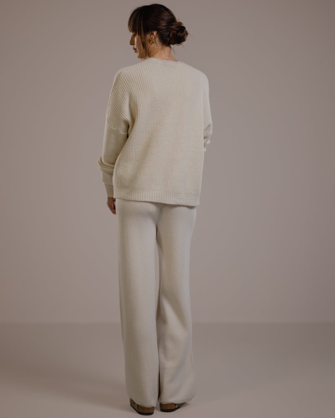 Women's Beige Jumper Dress in Wool Blend (4)