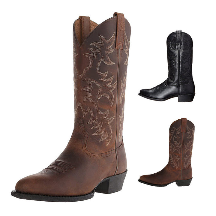 Women's Black Boots Western Cowboy Style in Black 3