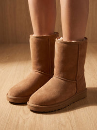Isabella | Women's Black Cowboy Boots with Sherpa Lining