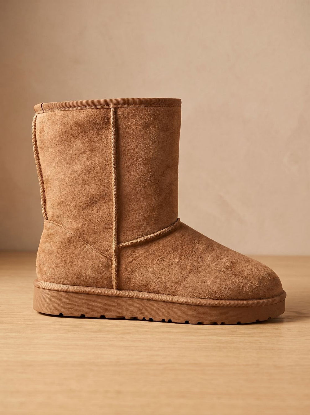 Women's Black Cowboy Boots with Sherpa Lining in Beige