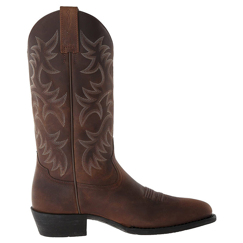 Women's Black Knee High Boots Western in Black 10