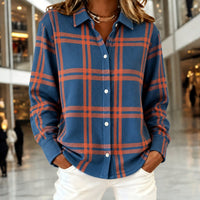 Isabella | Women's Blouse Long-Sleeve Plaid