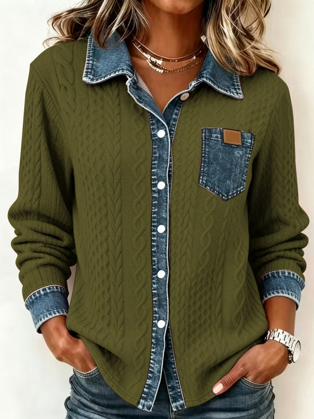 Women's Blouse with Textured Comfort for Everyday (11)