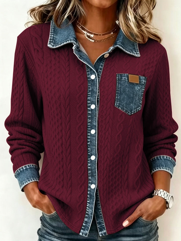 Women's Blouse with Textured Comfort for Everyday (19)