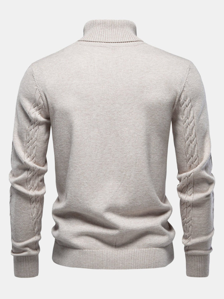 Women's Cable Knit Jumper Dress for Winter Layering (4)