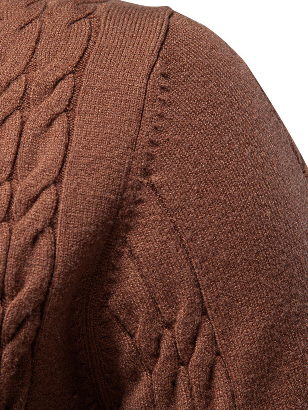 Women's Cable Knit Jumper Dress for Winter Layering (5)