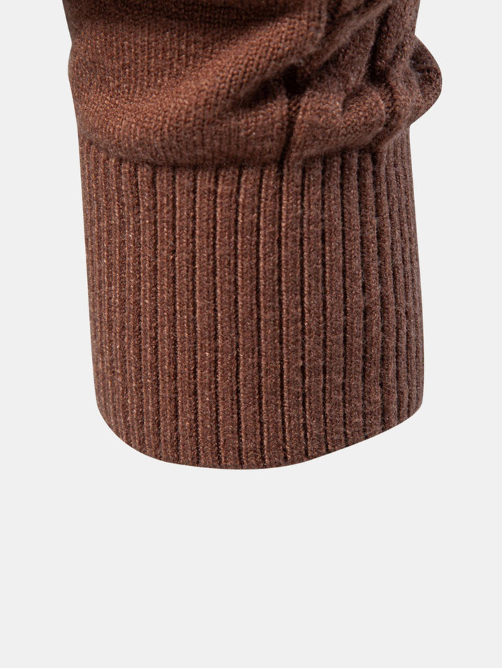 Women's Cable Knit Jumper Dress for Winter Layering (8)