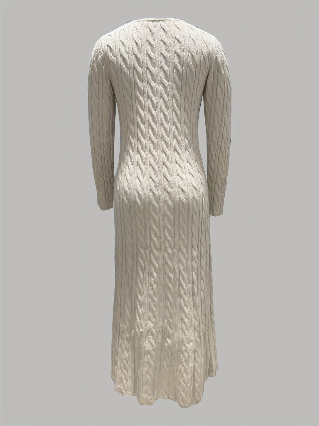 Women's Cable Knit Midi Dress for Everyday Ease (3)