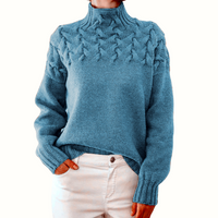 Elodie | Women's Cashmere Sweater with Turtleneck for Layering