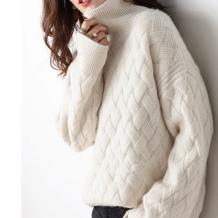 Women's Cashmere Turtleneck Jumper for Autumn
