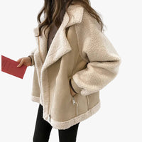 Elodie | Women's Casual Shearling Coat for Autumn Layers