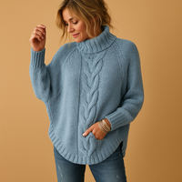 Phoebe | Women's Chunky Knit Jumper Dress for Winter Layering