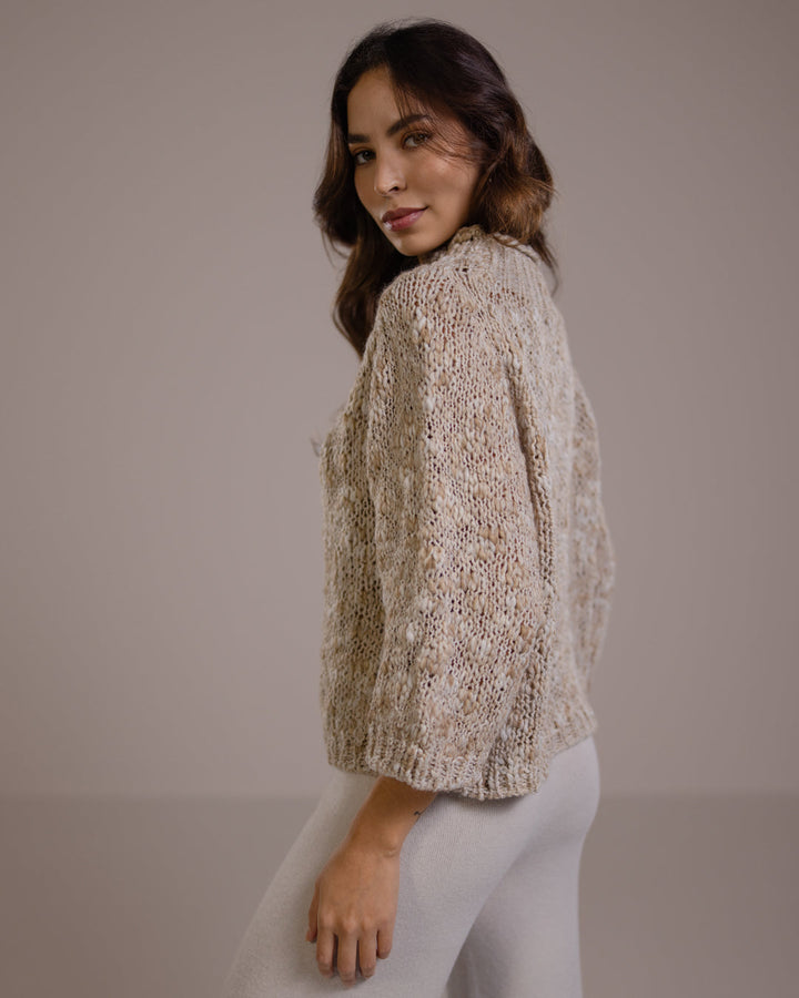 Women's Classic Beige Wool Jumper Dress (5)